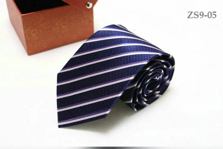 real silk necktie 9CM tie for men customized logo available strips waterproof antifouling 150CM longer