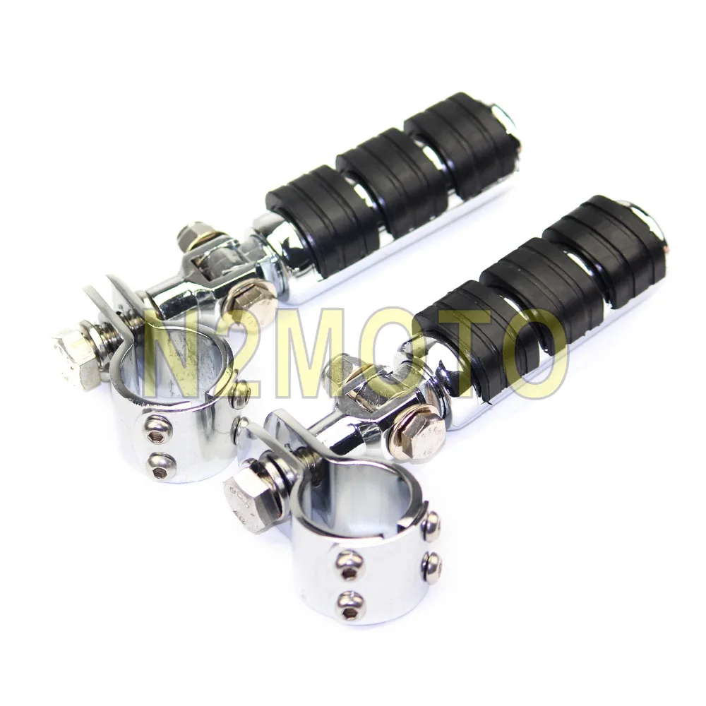 1 пара хромированных подножек для мотоцикла 1/2 &quot1 1/4&quot 1/8 &quot зажимы крепления Harley