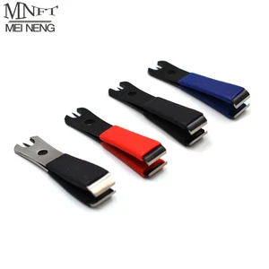 Резак для рыболовной лески MNFT, 1 шт., 2 в 1, кусачки для лески из нержавеющей стали, очиститель глаз штифт, инструмент для вязания нахлыстом