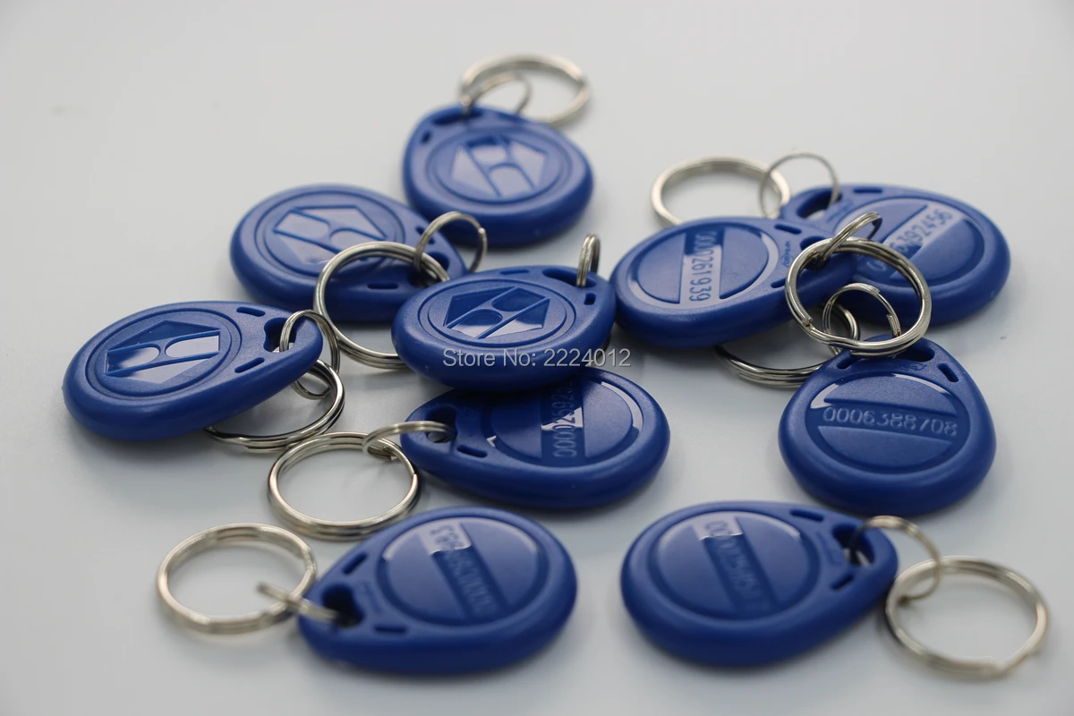 125 кГц EM4100 TK4100 Бесконтактный RFID ID маркер брелок для ключей Брелоки контроля