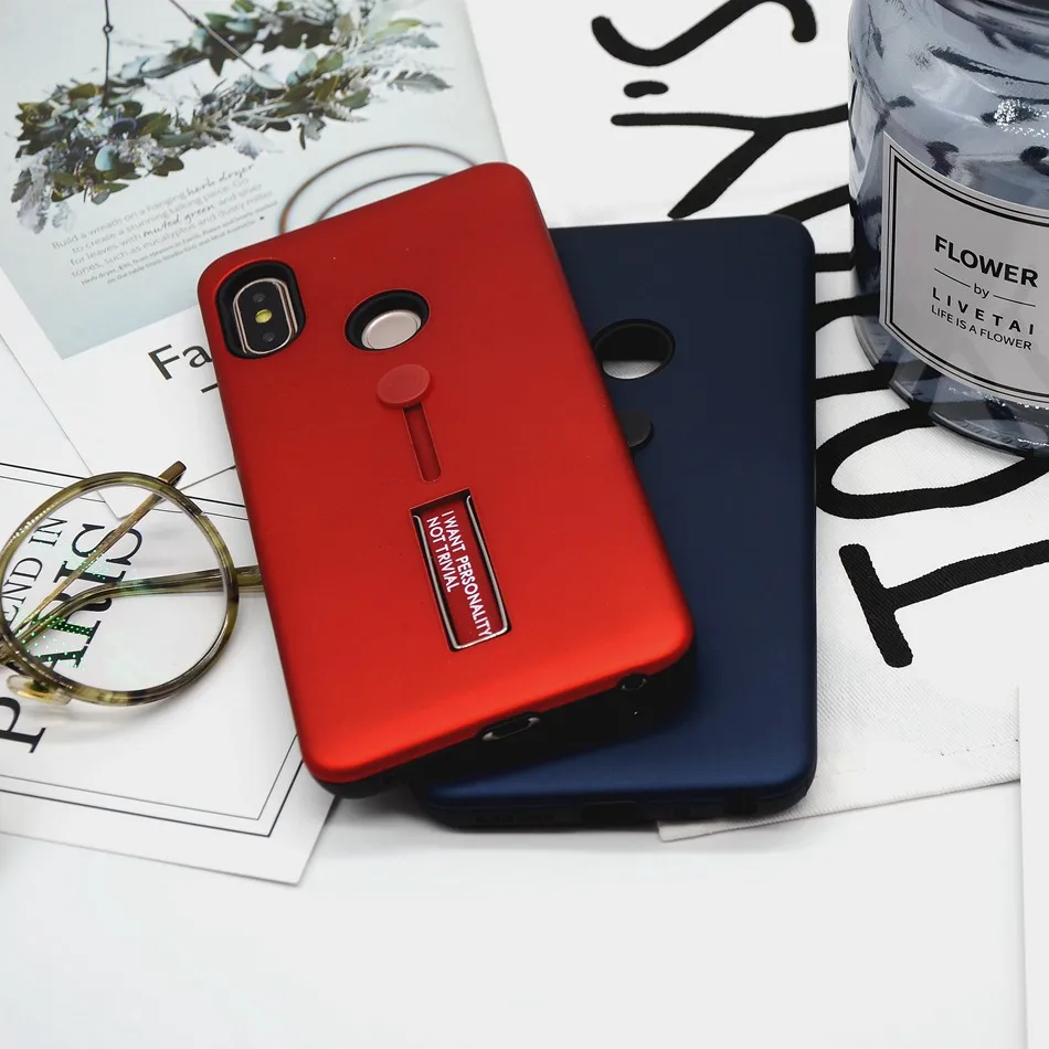 Axbety модные Kickstand чехол для Xiaomi Xiomi Redmi Note5/5 Pro Примечание 3 4 4x случае с пальцем петля