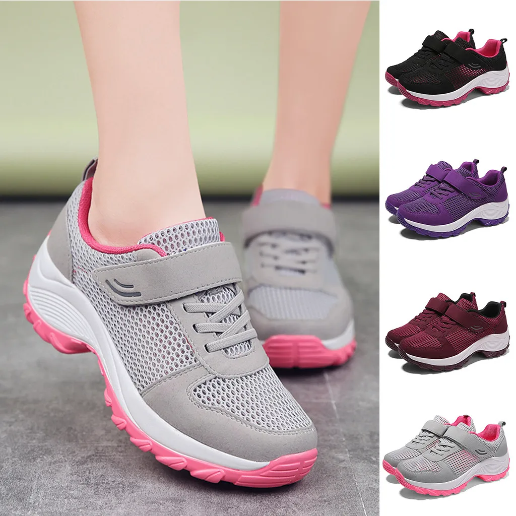 Женские теннисные кроссовки Tenis Feminino воздухопроницаемые из сетчатого материала
