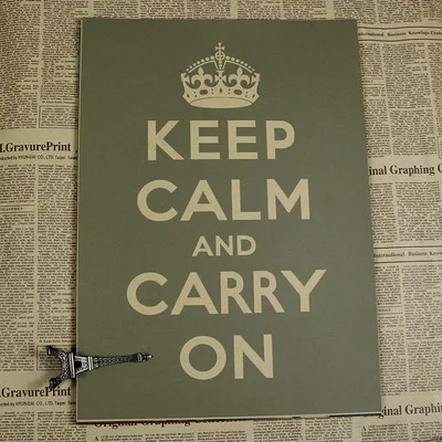 Винтажный плакат с надписью Keep calm and on ретро-рок постер Ретро для бара кафе | Дом и