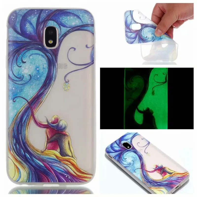CBL Fashion Luminous TPU Gel Soft Phone Case For Samsung J3 J5 J7 2017 Prime J2 2016 Noctilucent Silicone Back Cover |