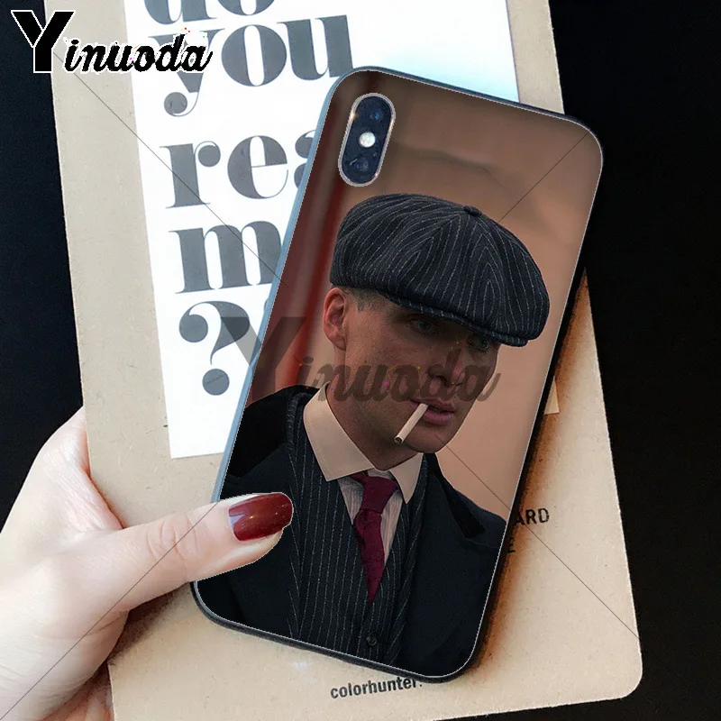 A10 Yinuoda Peaky blinds TPU Мягкий силиконовый черный чехол для телефона для Apple iPhone 8 7 6 6S Plus X XS MAX 5 5S SE XR Чехол для мобильного телефона - Цвет: A10