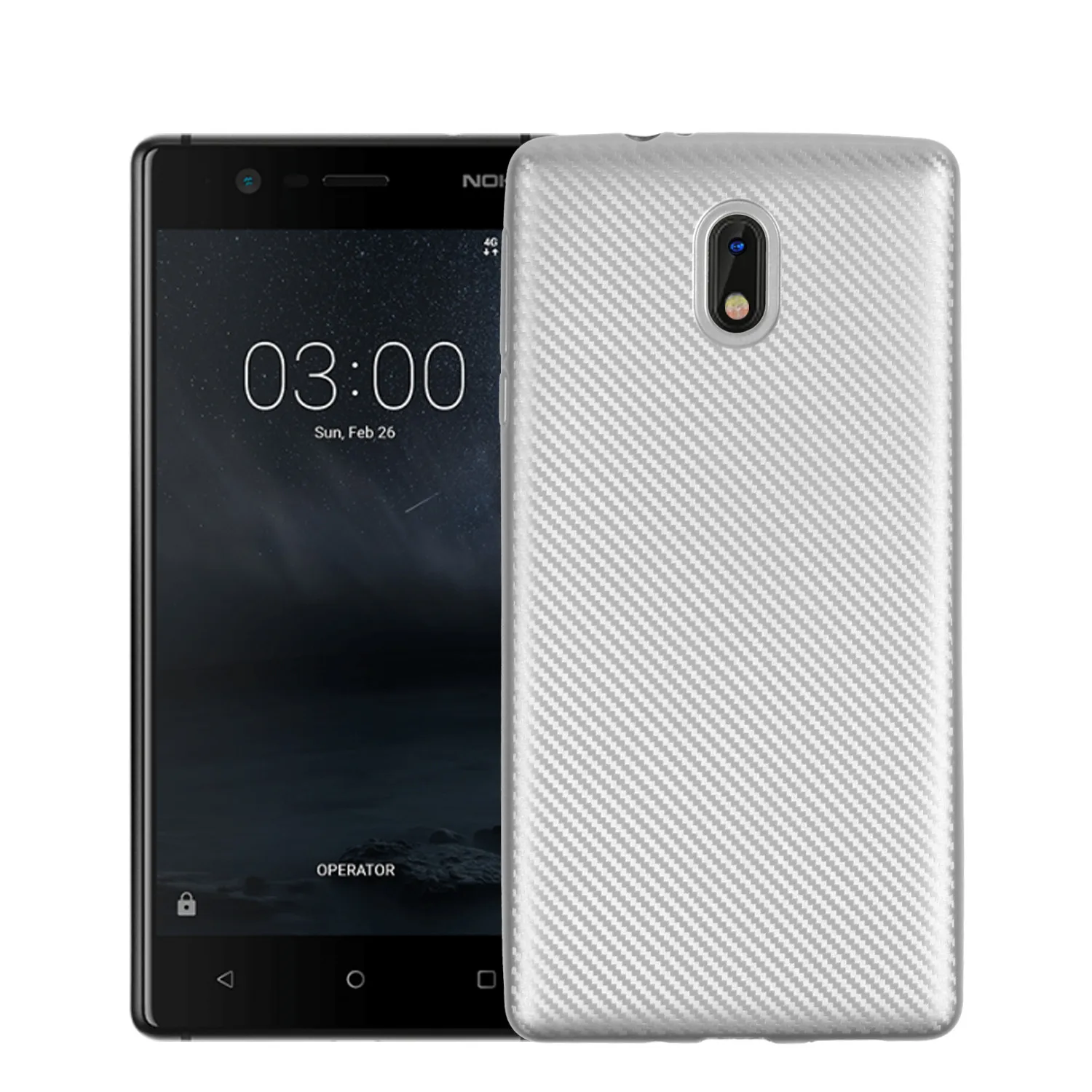 Для Nokia3 чехол для телефона Nokia 3 TA-1020 TA-1032 роскошный новый мягкий из углеродного