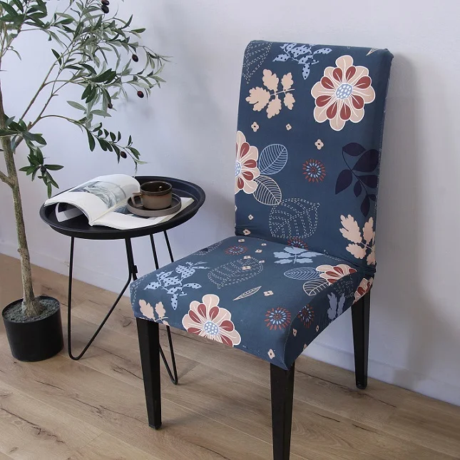 ChairCoversPattern30 Чехлы для обеденных стульев с рисунком для домашнего использования, спандекс для защиты стульев от пятен и грязи - Цвет: ChairCoversPattern30