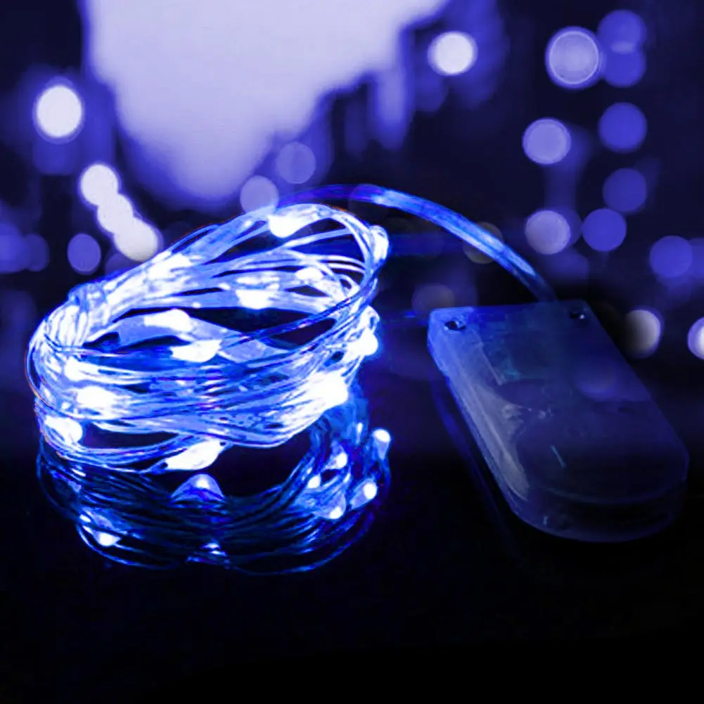 Лидер продаж 2 м 20 светодиодов медная проволока кнопка миниатюрная сказочная