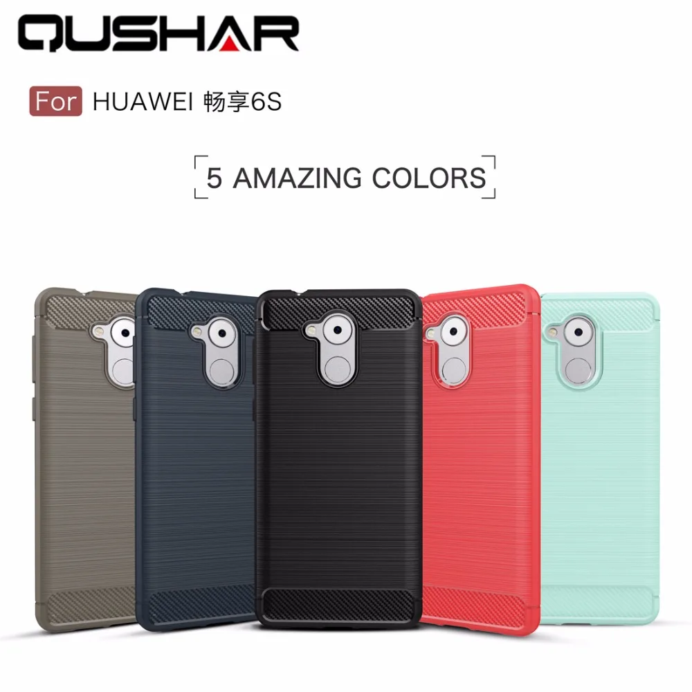 Qushar мягкий чехол для Huawei наслаждаться 6 S телефон силиконовый противоударный