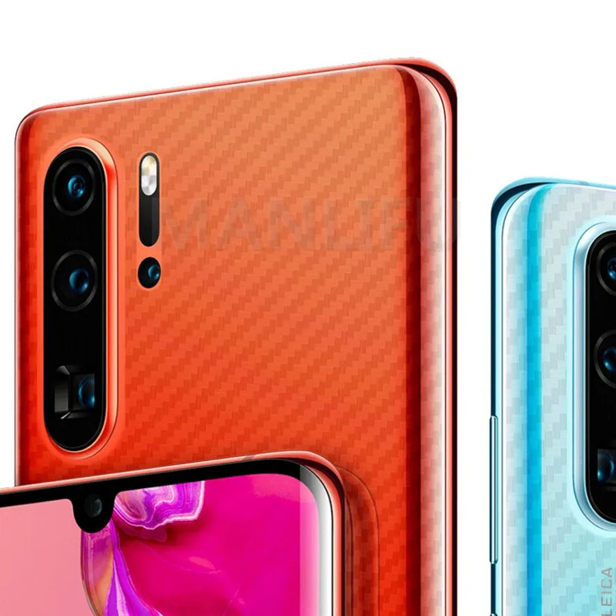 Защитная 3d пленка из углеродного волокна для задней панели экрана Huawei P30 P20 Pro