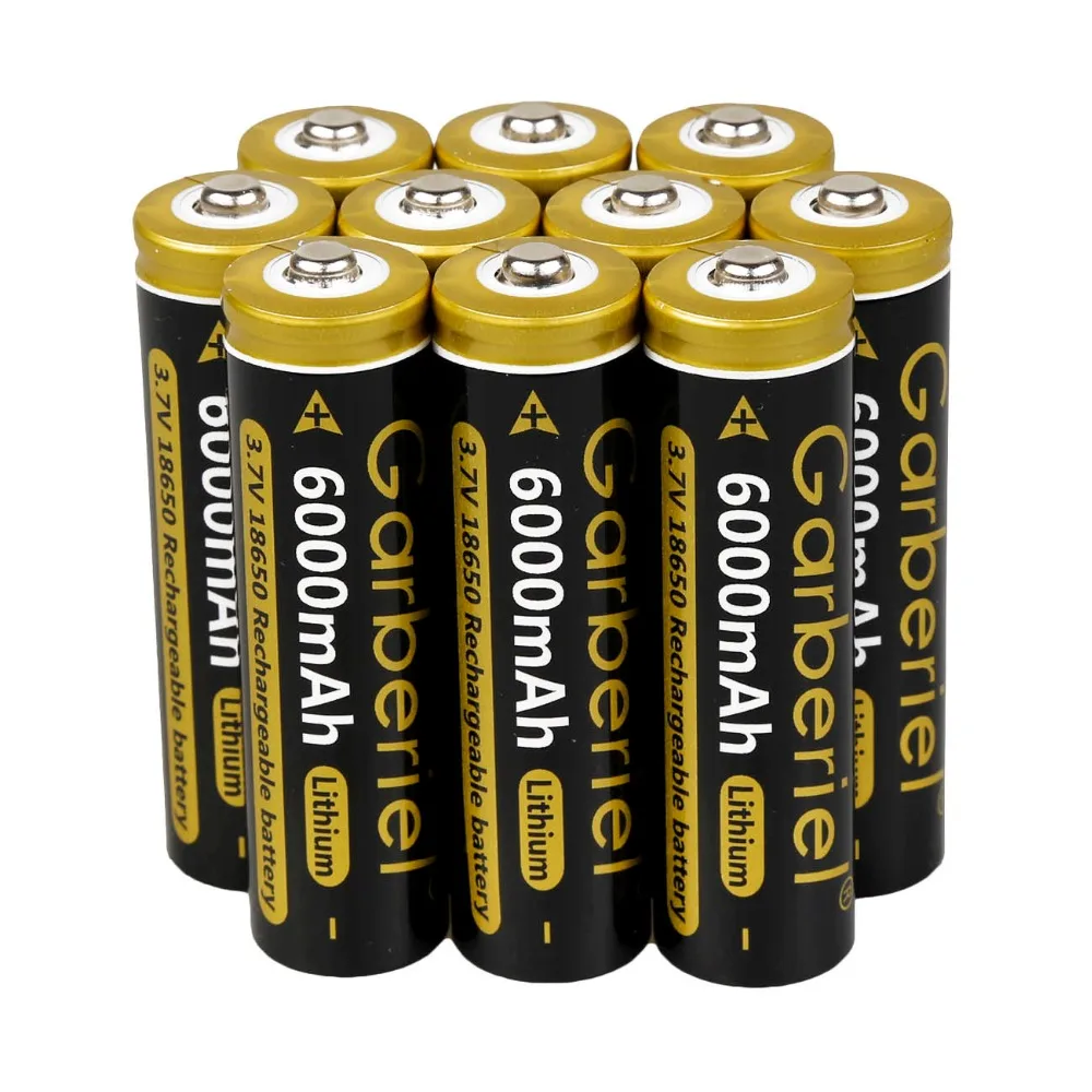 Garberiel 10x3 7 V Li Ion 6000 mAh 18650 литиевые аккумуляторные батареи ячейки для уличный
