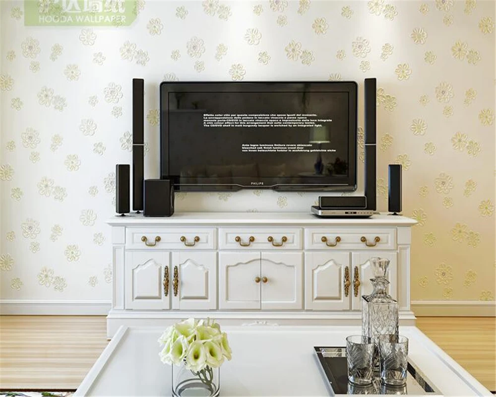 

beibehang papel de parede Warm garden wallpaper roll home indoor TV background kids room wallpaper wallpaper for walls in rolls