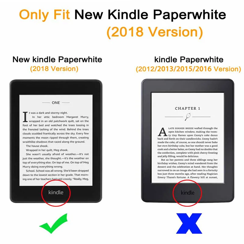 Чехол Funda для Amazon Kindle Paperwhite 4 Винтажный чехол 2018 года электронной книги 10-го