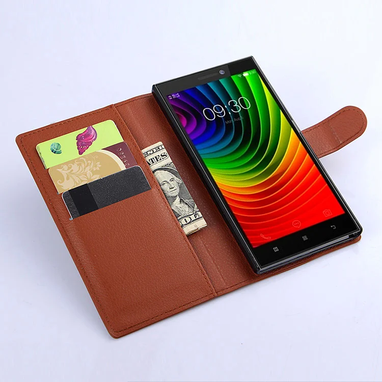 Модный кожаный чехол кошелек из зернистой ПУ кожи для lenovo Vibe Z2 защитный флип