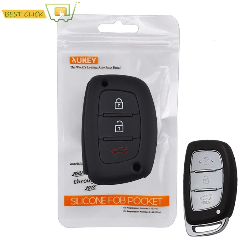 Силиконовый чехол для ключа с 3 кнопками Hyundai Ix35 i10 i25 i30 i40 Elantra Sonata Verna Accent|hyundai ix35 key