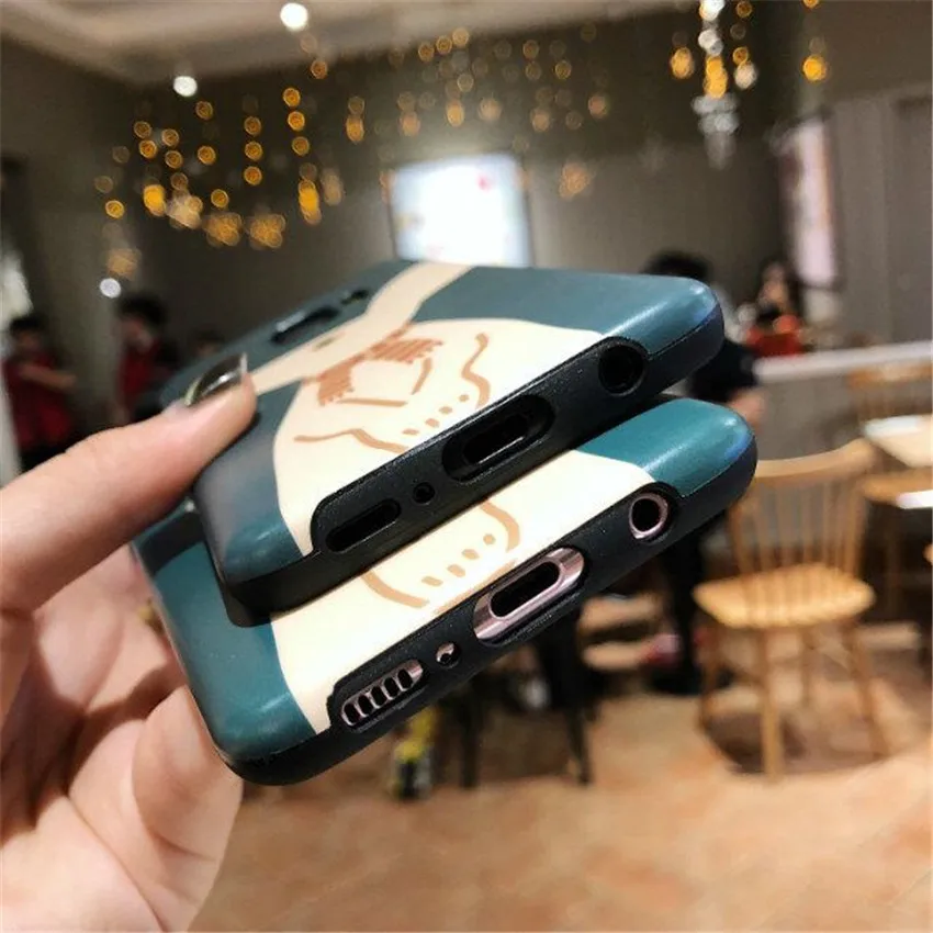 Полная задняя крышка для Samsung Galaxy S7 Edge S8 S9 Plus Note8 9 Капа Coque милый кролик в шарфе