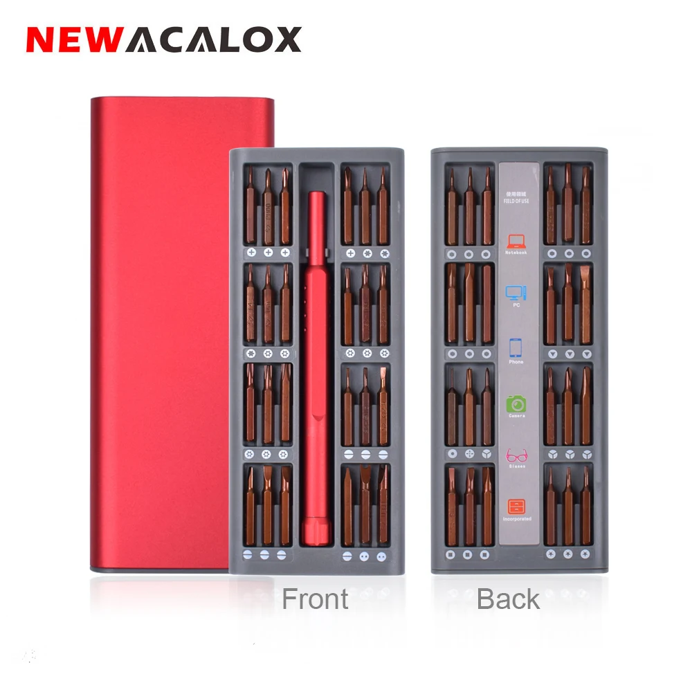 Набор прецизионных магнитных отверток NEWACALOX 48 шт. насадок карманный отвертка