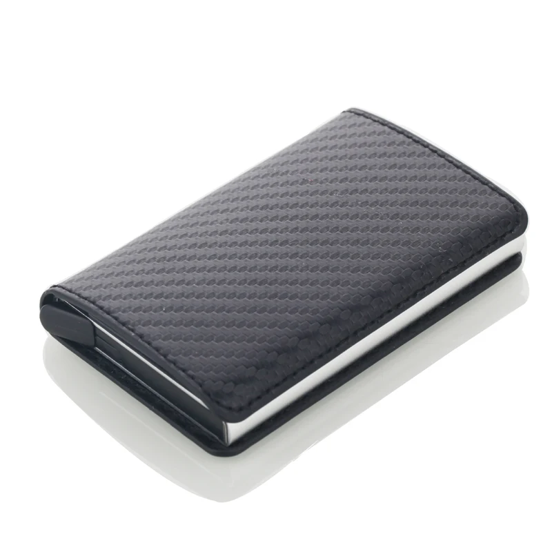 2019 автоматический держатель для кредитных карт из искусственной кожи мужской