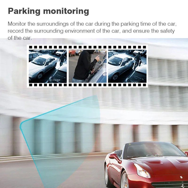 ANSTAR 4''Car DVR 1080P 3 объектив вида видео Регистраторы внутри автомобиля до и после