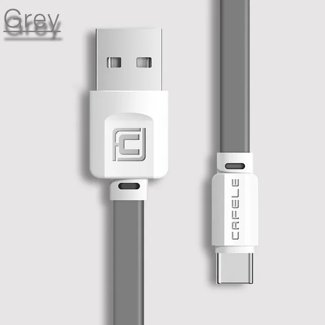 Серый Cafele USB кабель для iPhone X XS MAX XR 8 7 6 Plus 5 5S iPad мобильный телефон зарядное устройство Шнур для Apple телефон данных Зарядка кабелей провода - Цвет: Серый