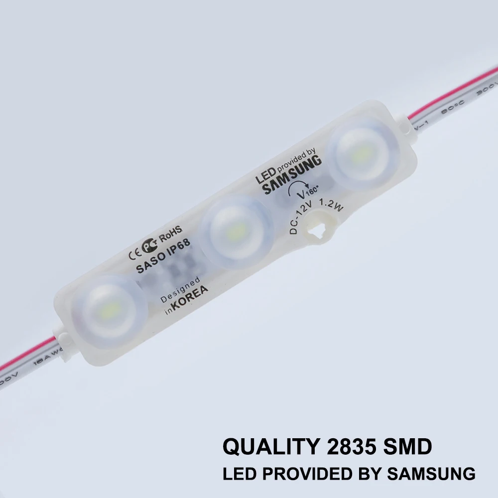 50 шт. DC 12V Светодиодный модуль освещения SMD 5730 3 светодиодный s IP68