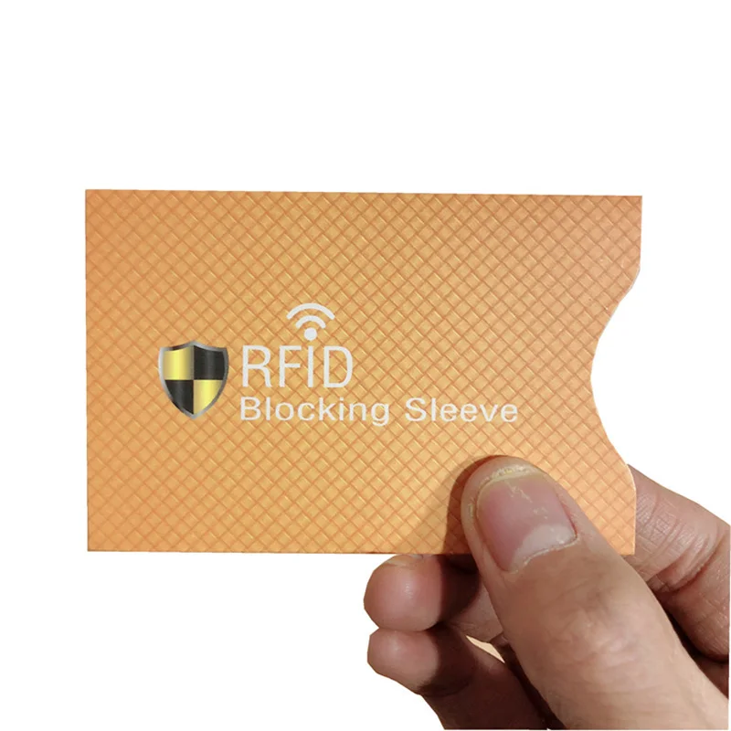 6 шт./компл. с защитой от RFID, для карт держатель NFC Экранирование контейнер для банковских карт анти-RFID Сканирование Алюминий чехол для защиты конфиденциальности BAG1039