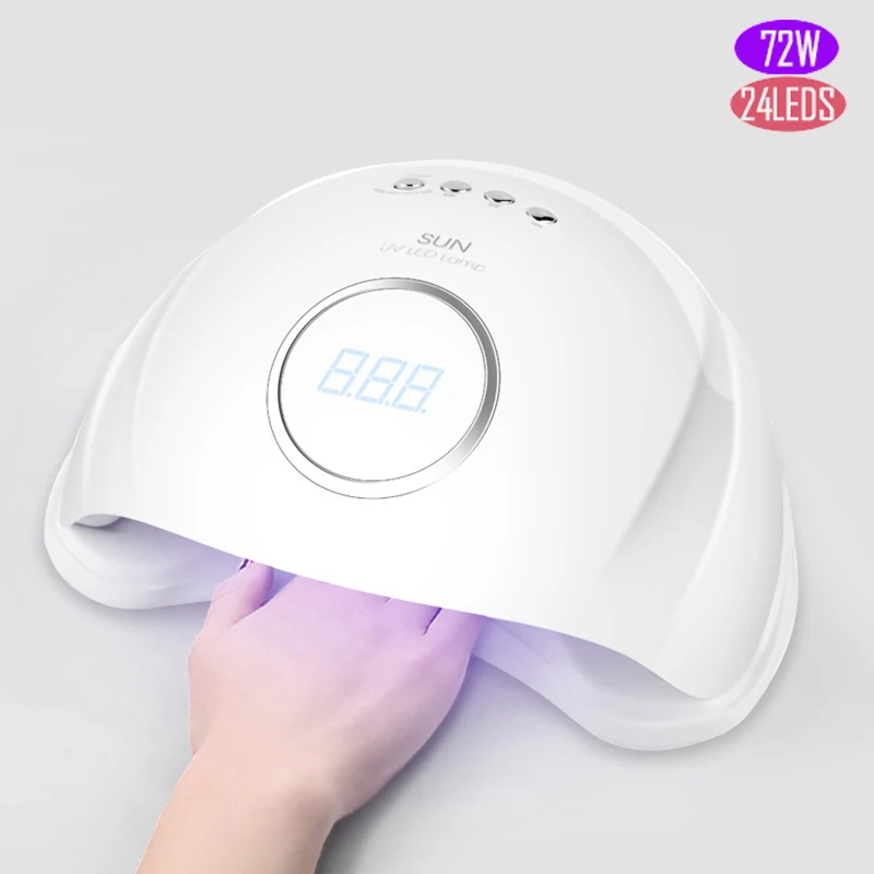 SUN5 MAX 72 Вт УФ лампа Светодиодная для ногтей Сушилка всех гель-лаков с инфракрасным