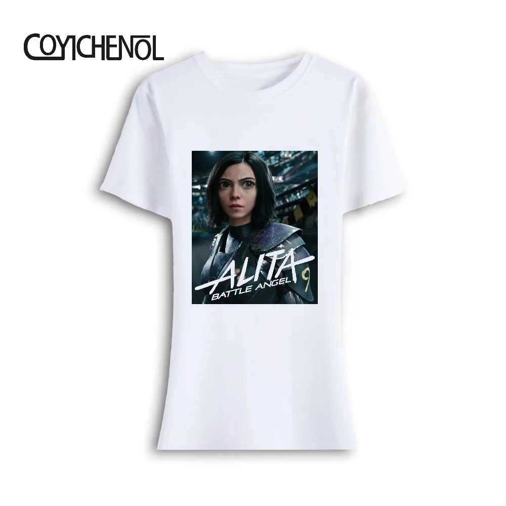 Модные Alita: Битва Ангел тема модель топы с О-образным вырезом двойным открытым