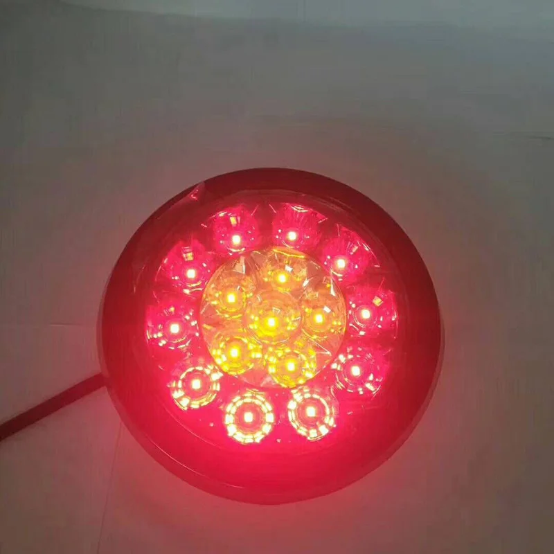 

1Pair LED Bi-Color Car Rear Tail Lights Stop Brake Lamp for 12V 24V Truck Trailer Lorry Van