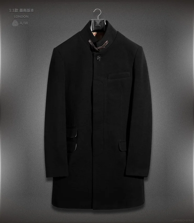 2015 Winter Slim wool coat top luxury British style men's single-breasted long sub-paragraph woolen fashion male M-XXXL | Мужская