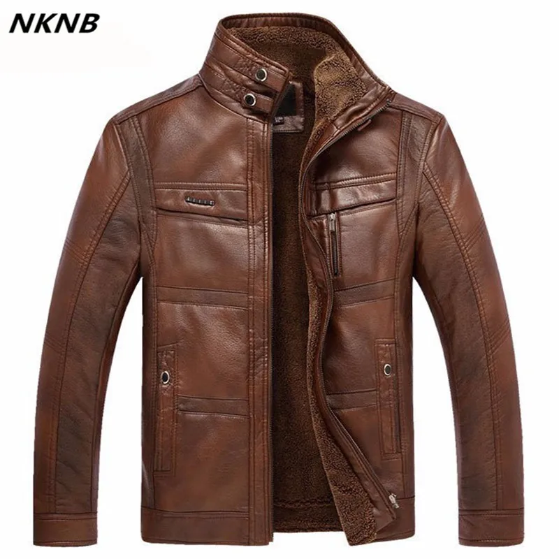 Кожаные куртки мужские пальто 5XL брендовая Высококачественная верхняя одежда из