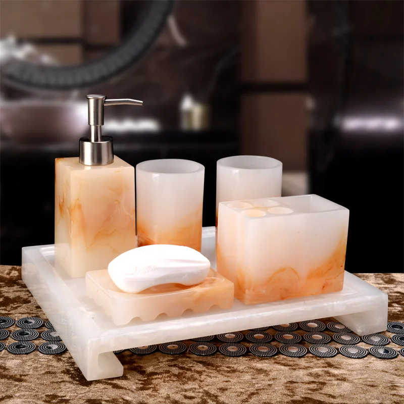 Диспенсер для зубной пасты ванной набор Европейский Пять шт паллет мыть