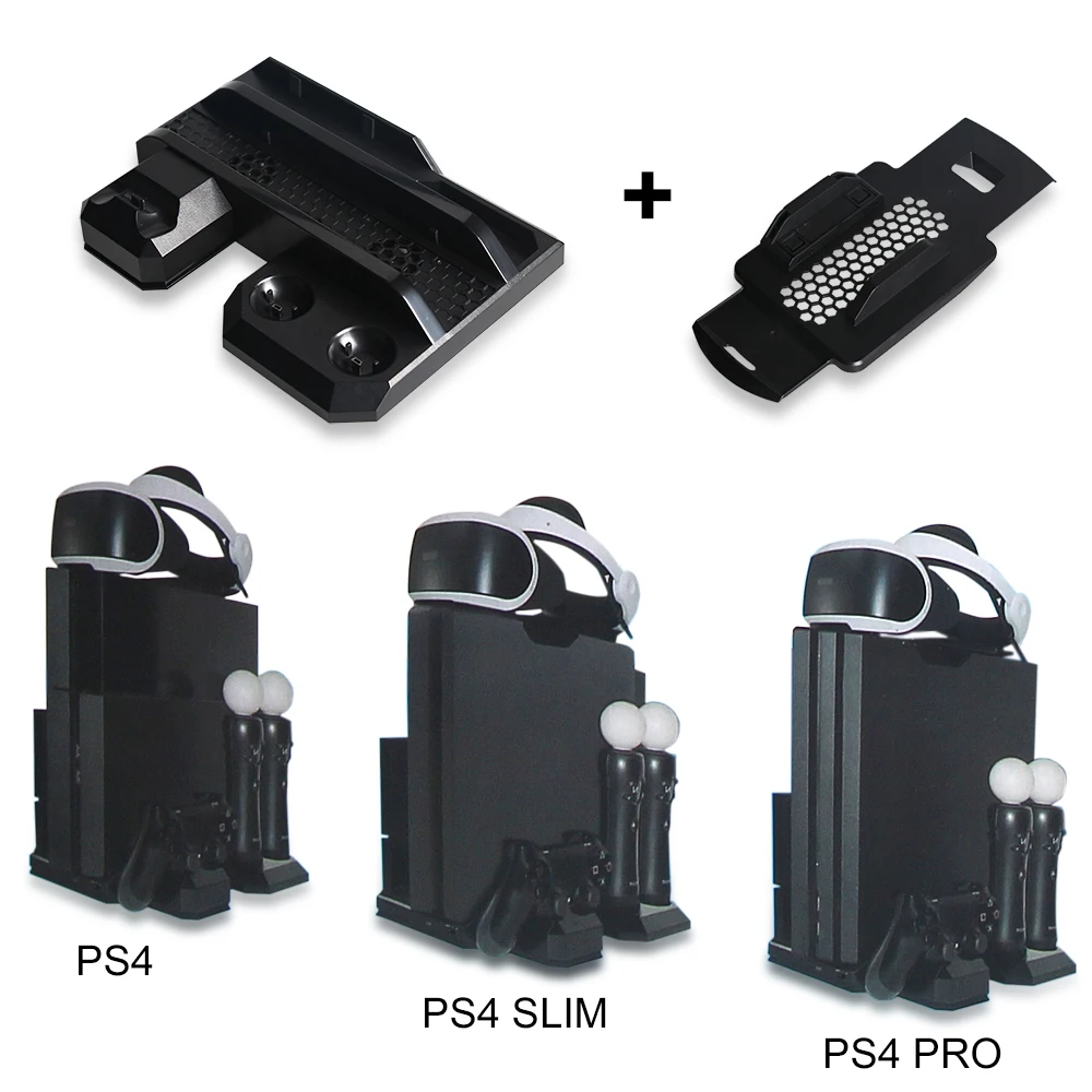 Вертикальная охлаждающая подставка для Sony PS4/PS4 Pro/PS4 Slim PS Move зарядная станция
