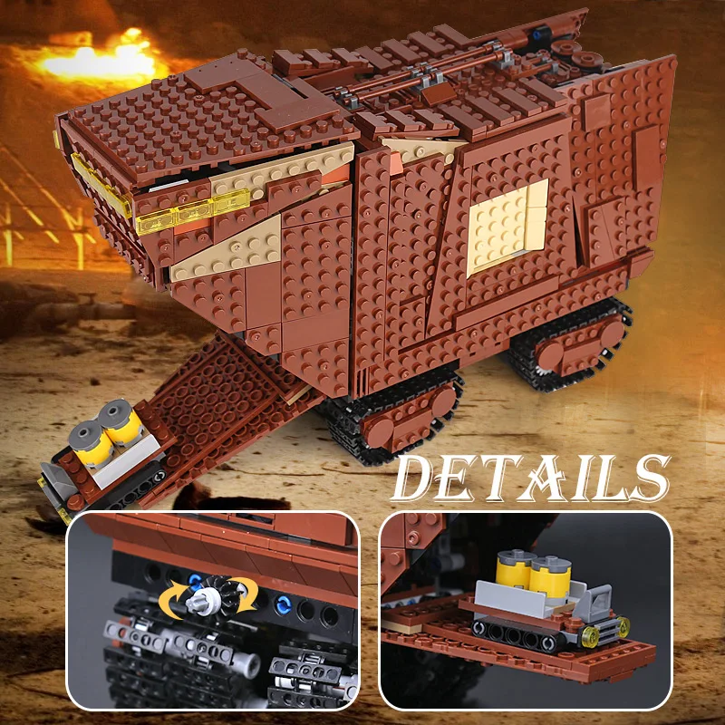 05146 Звездные войны legolyes 75220 Starwars Sandcrawler модель строительные блоки кирпичи DIY