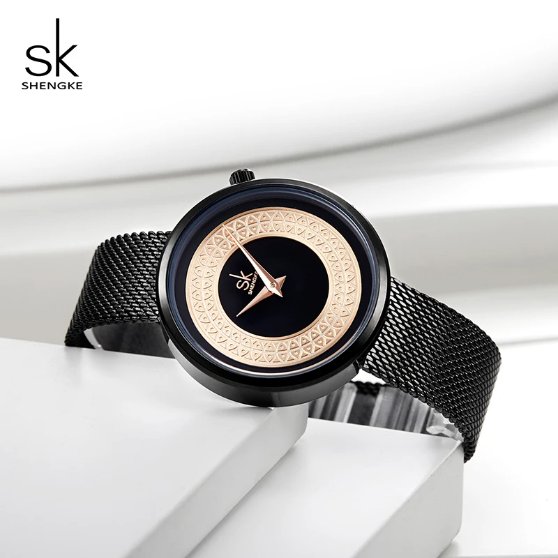 Shengke Creative Women Watches Ladies Luxury Quartz Watch Reloj Mujer 2021 New SK Women's Day Gift For #K0094 | Наручные часы
