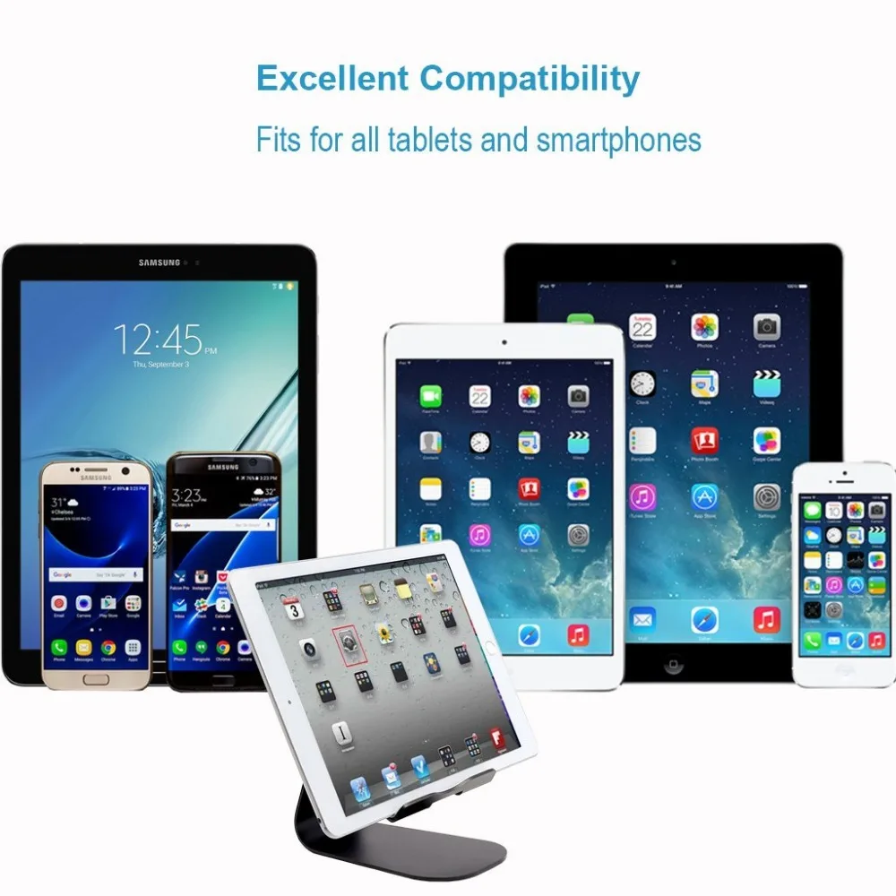 

Universal Aluminium Alloy Tablet PC Phone Desktop Stand Holder for iPad Pro 10.5 mini Huawei Asus Stand holder for iphone kindle