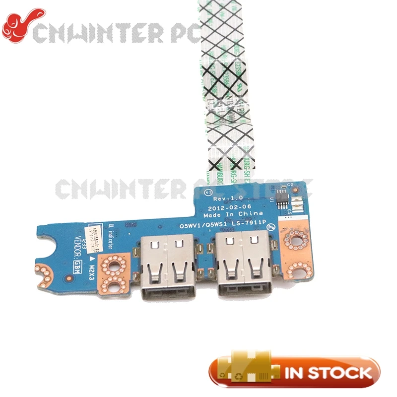 NOKOTION USB плата для ACER Aspire E1 521 531 571 V3 с кабелем Q5WV1 Q5WS1 работает|Компьютерные кабели и