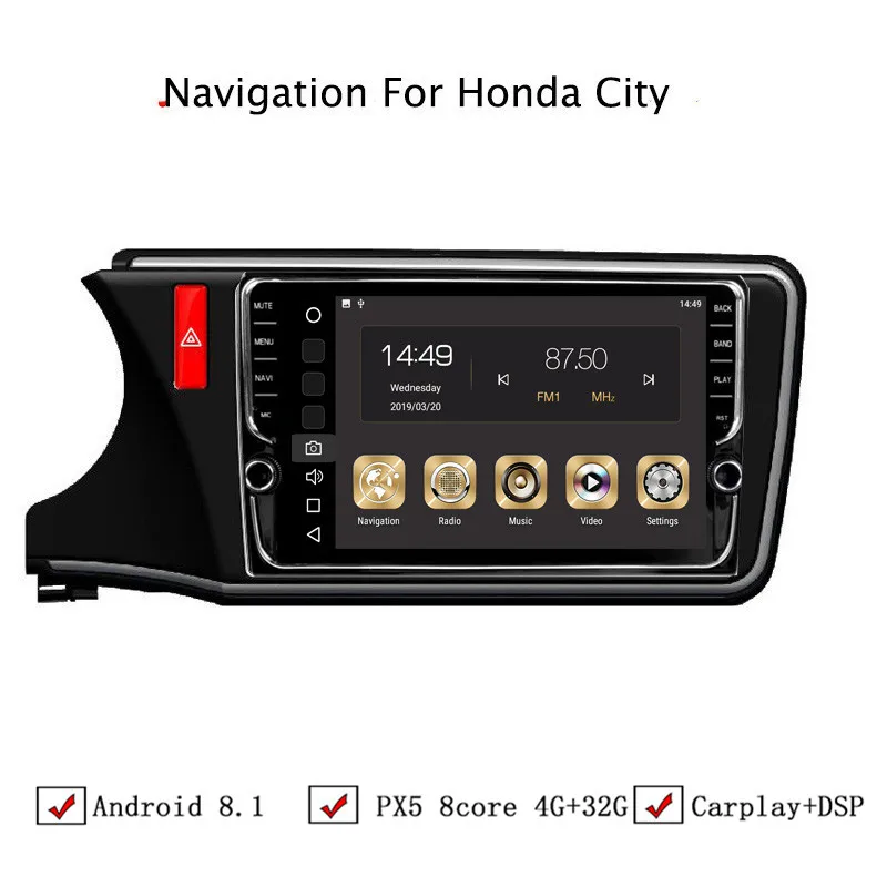 10 1 "4G Оперативная память 32G Встроенная Восьмиядерный Android 8 автомобиль DVD gps для