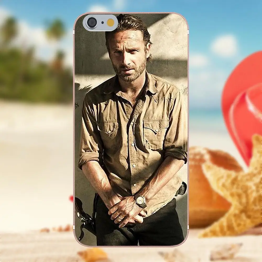 The Walking Dead Rick Grimes Популярный чехол для iPhone 4S 5S 5C SE 6S 7 8 Plus X Galaxy Note 5 6 S9+ Grand Core Prime Alpha on.