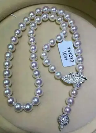

Jewelry single strand 9-10mm south sea round white pearl necklace 24"silver