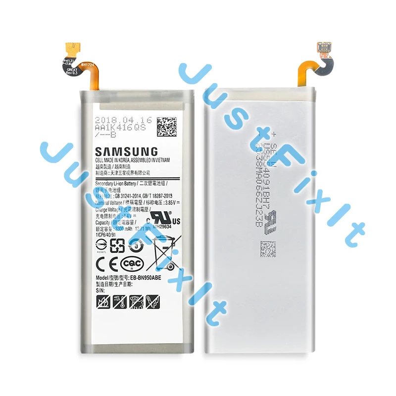 100% Оригинальный Батарея EB BN950ABE 3300 МА ч для samsung Galaxy Note 8 N950 N950F N950FD N950U N950N Бесплатные