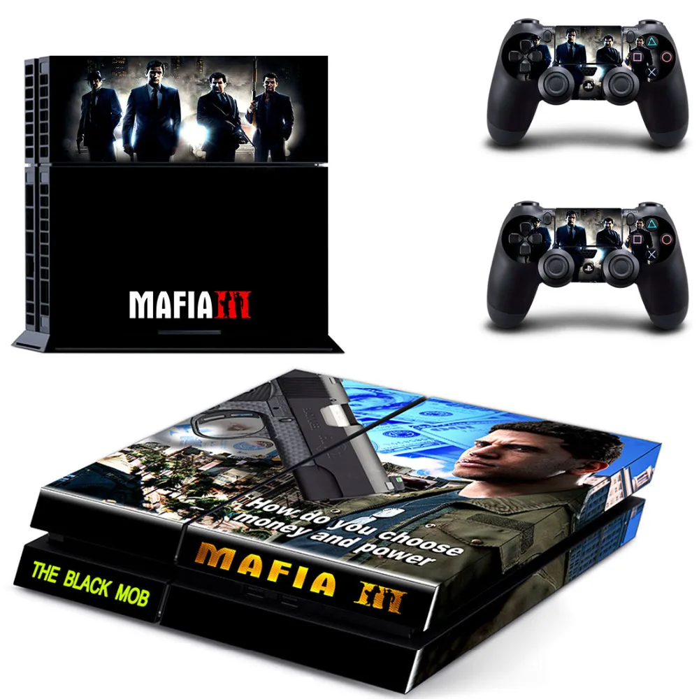 Виниловые наклейки Mafia III чехол для игры PS4 Для PlayStation 4 и 2 контроллера|cover sticker|cover
