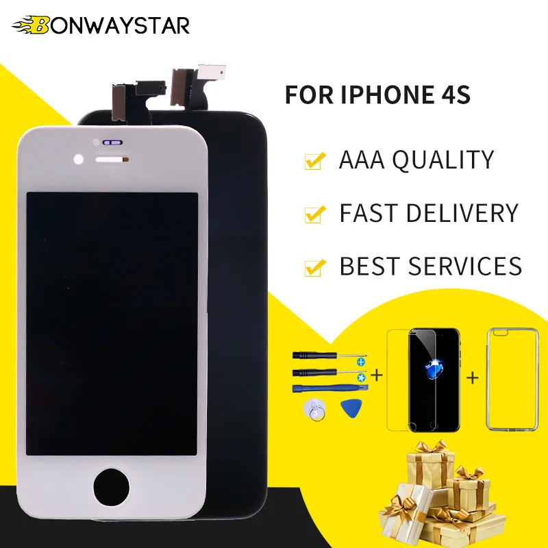 AAAA качественный ЖК экран ecran для iPhone 4S A1431 A1387 сменный цифровой преобразователь