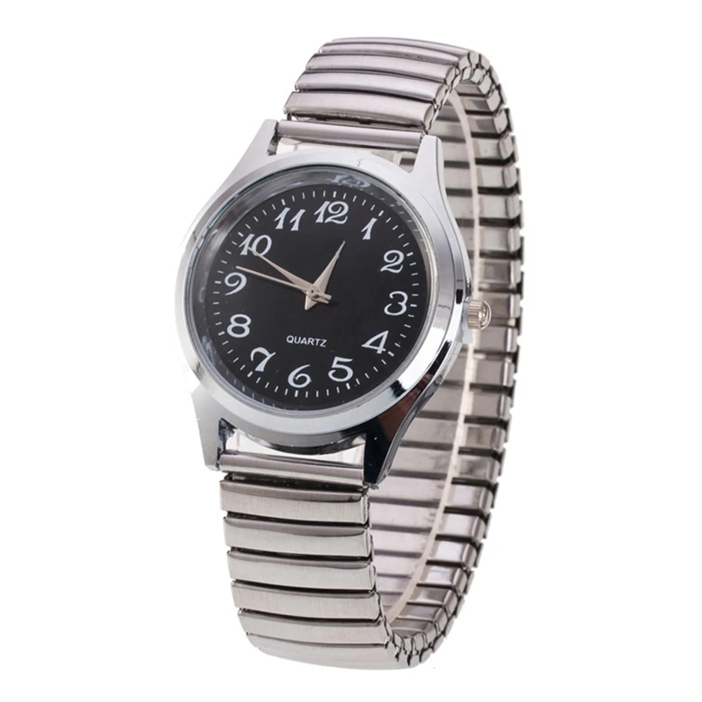 Stainless Steel Band Alloy Lovers Business Quartz Movement Wristwatch Elastic Strap Couple Wrist Watch | Наручные часы