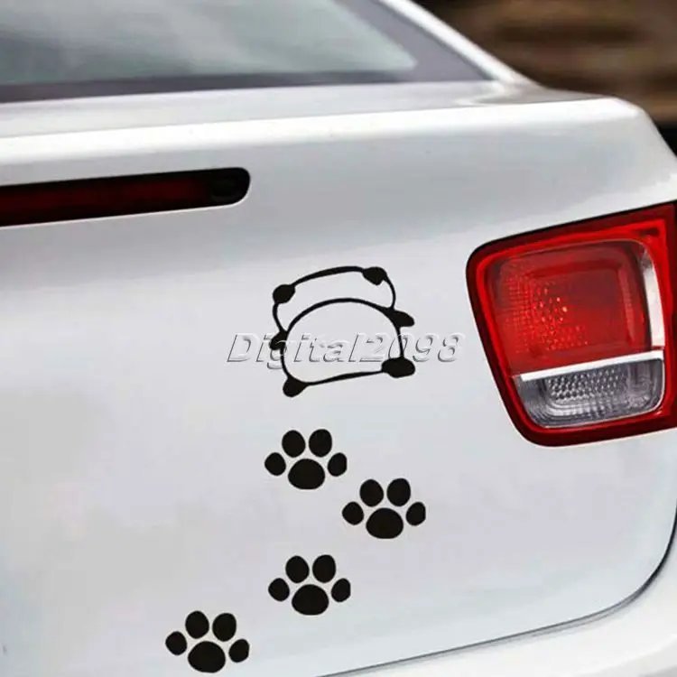 Yetaha новый автомобильный Стайлинг забавные наклейки на заднюю панель с пандой для