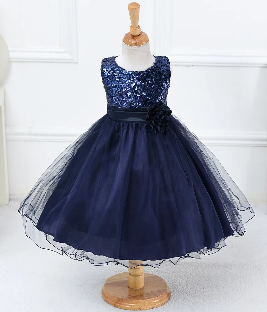 Платья с цветочным узором для девочек новогоднее платье на день рождения