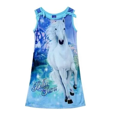 NWT 2016 New Kids Girls Summer Dress Sleeveless Casual Long Cartoon Clothes 4-11Y Free Shipping | Детская одежда и обувь