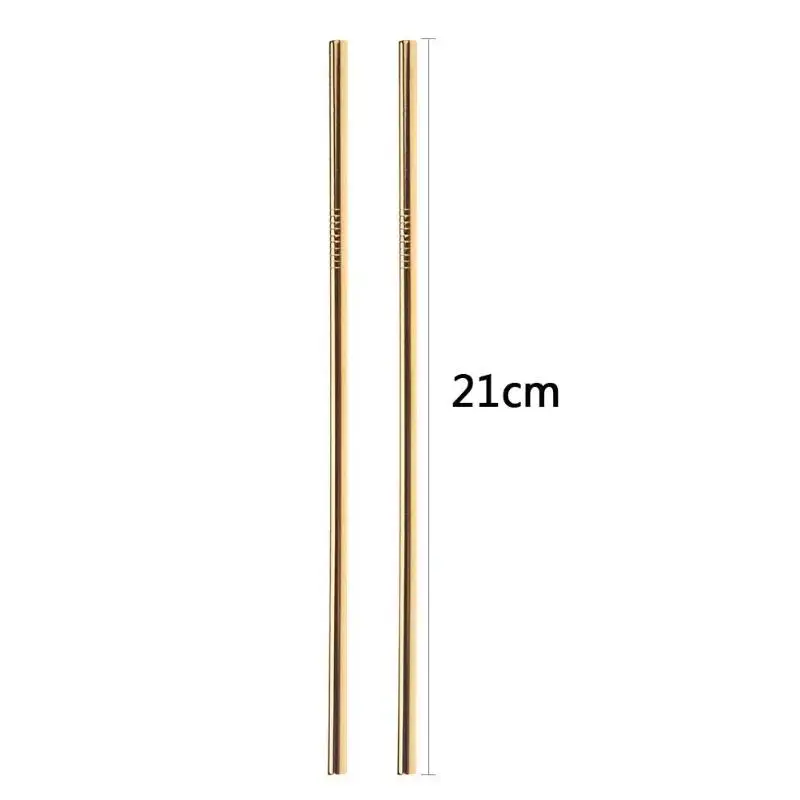 Reusable Drinking Straws with Cleaner Brush Set Bent or Straight Style Stainless Steel Metal Straw Barware Accessories | Дом и сад