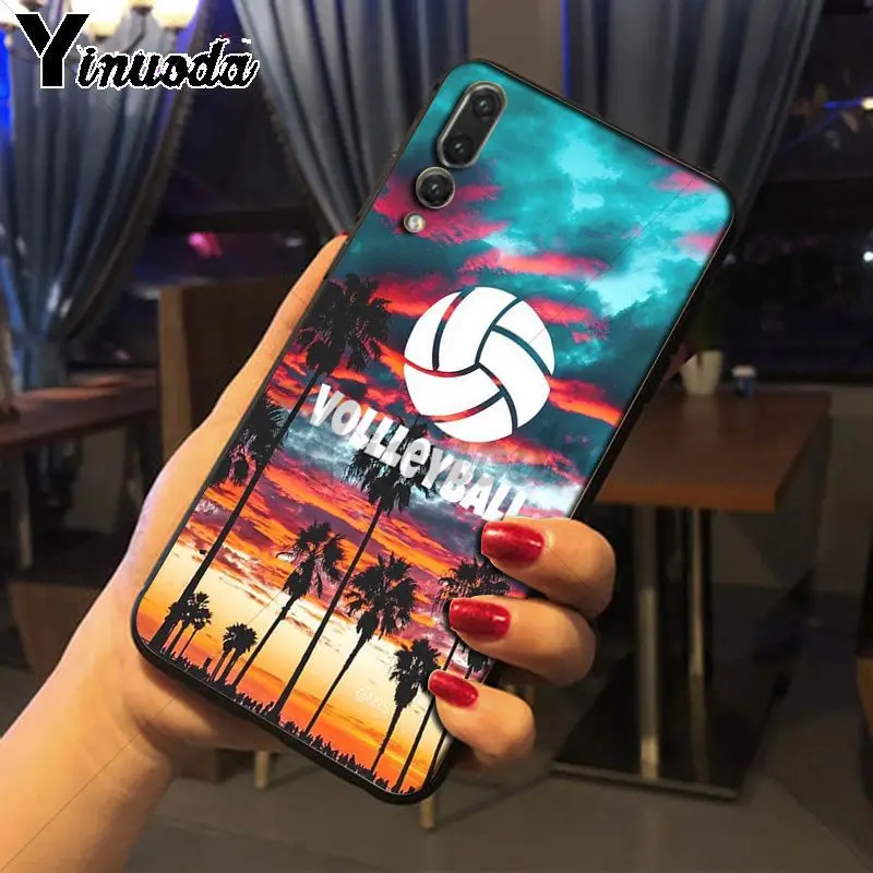 Yinuoda люблю волейбол спорт DIY роскошный защитный корпус телефона для huawei p20 pro p20lite