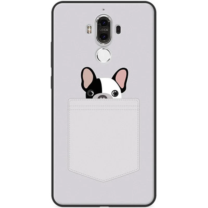 Телефонные чехлы для Huawei Mate 9 с рисунком героев мультфильмов прозрачный чехол